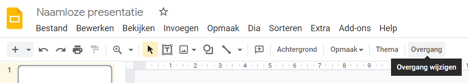 Overgang-knop-Google-Slides-lint