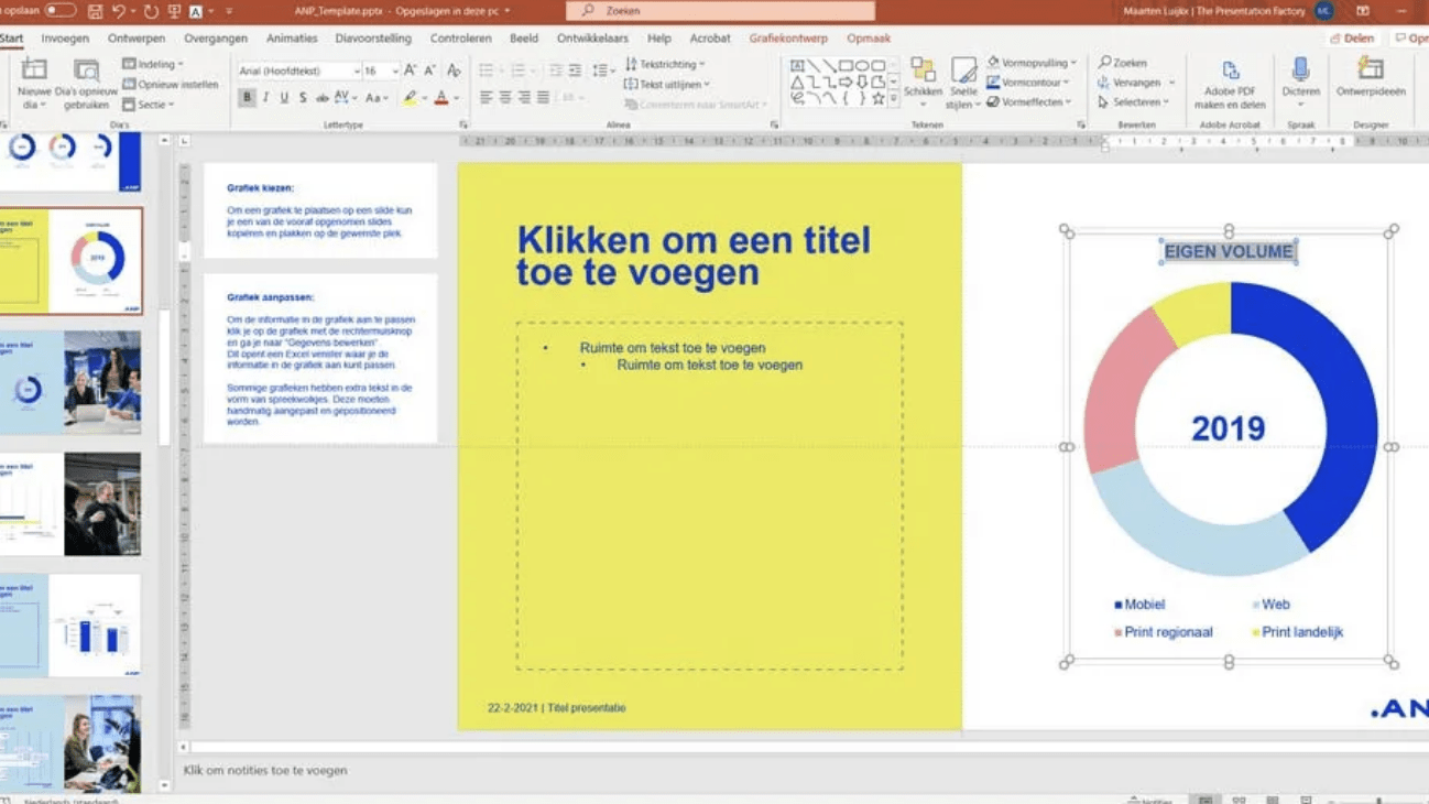 ANP dia bewerken in powerpoint