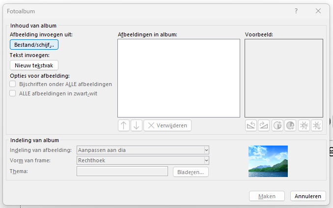 Fotoalbum in PowerPoint