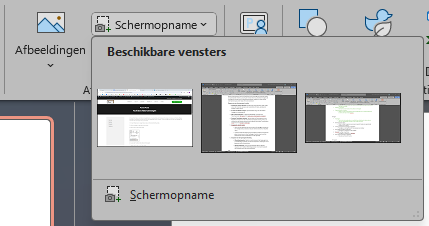 Schermopname maken in PowerPoint