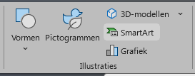 SmartArt toevoegen en gebruiken in PowerPoint