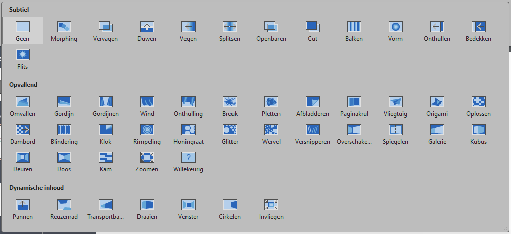 Automatische dia-overgang instellen in PowerPoint