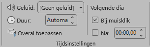 Automatische dia-overgang instellen in PowerPoint