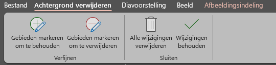 Achtergrond verwijderen / doorzichtige kleur instellen in PowerPoint